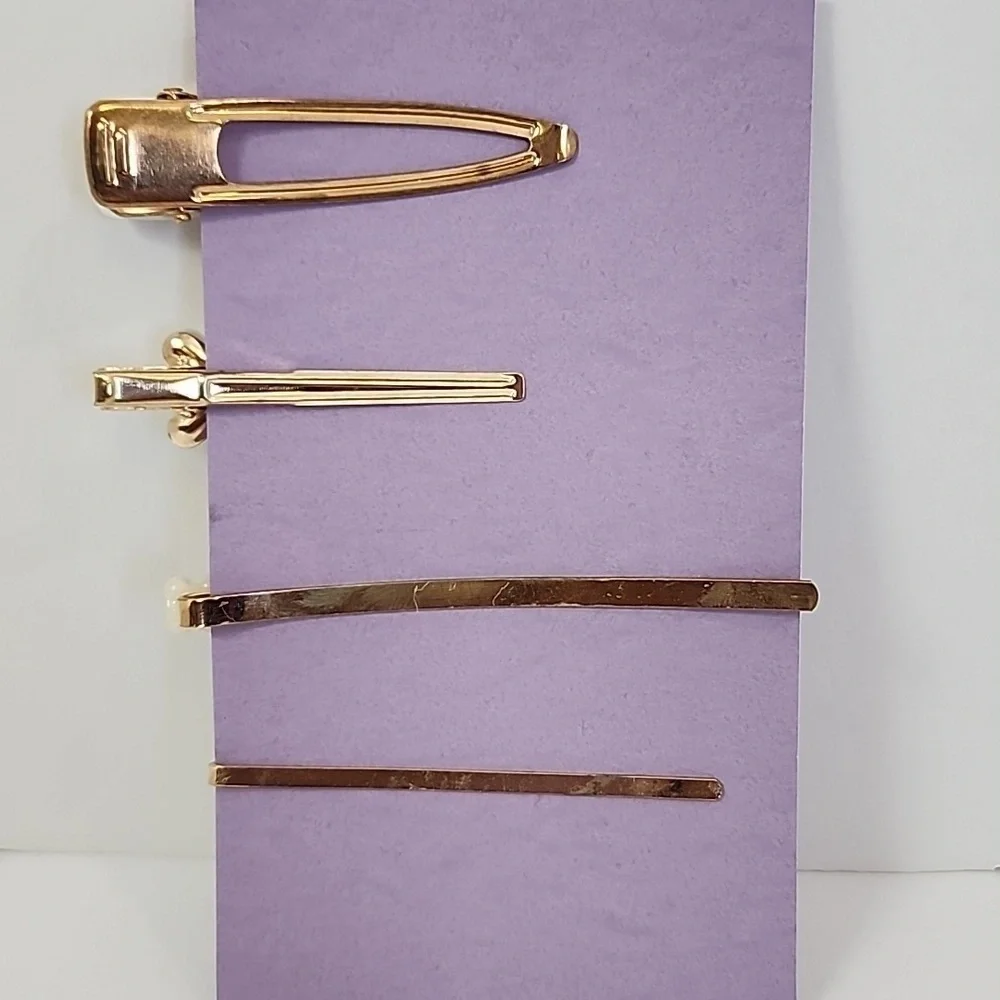 Pearl Cake Birthday Card + Set Of 4x (four) Hair Clips Burgoyne KJS Industrie